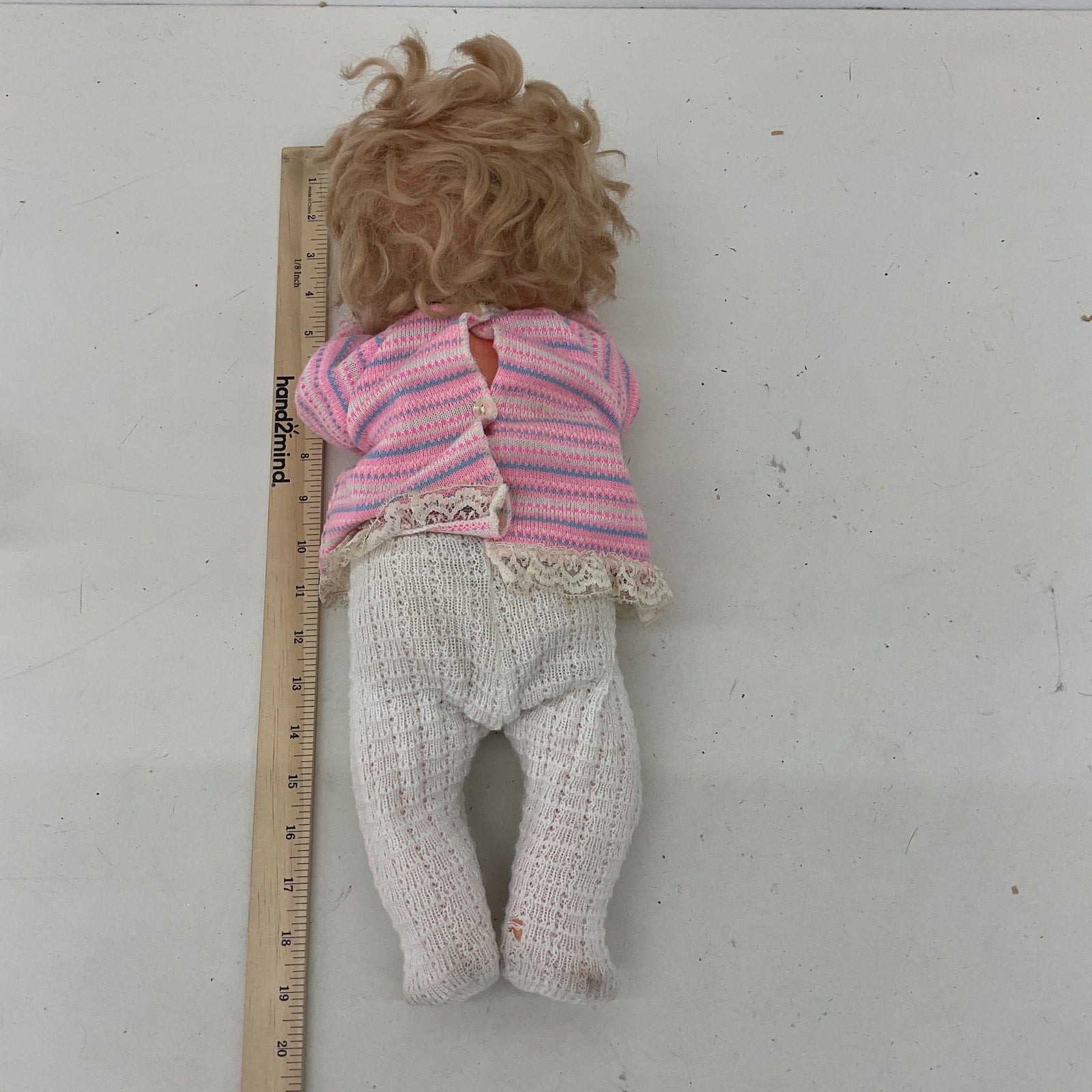 Estrela Vintage Made in Brazil Caucasian Blonde Little Baby Girl Doll Preowned - Warehouse Toys