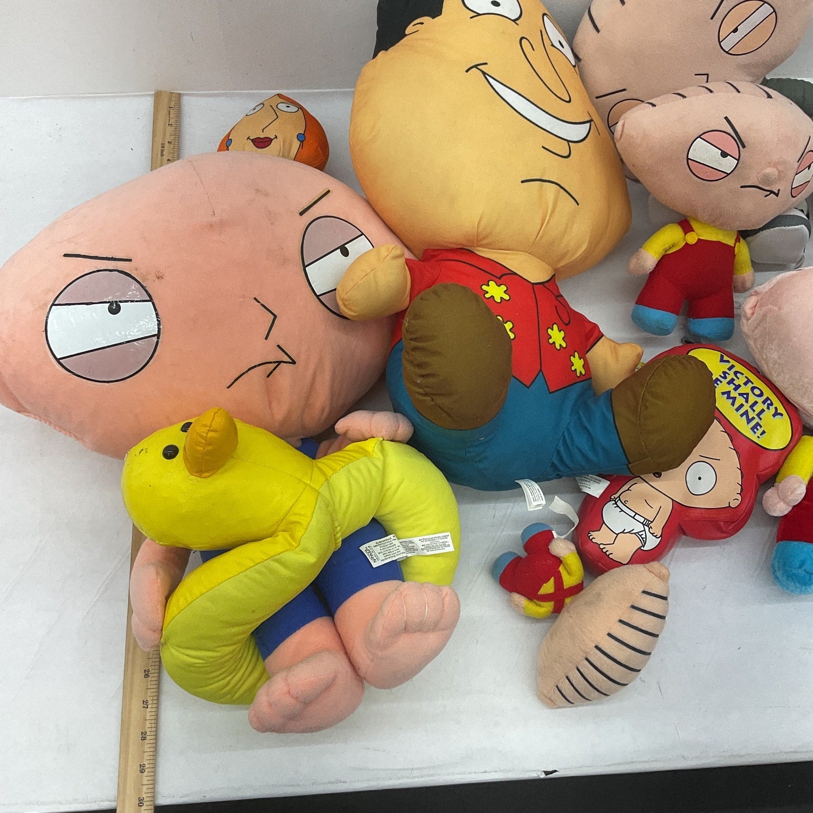 Family Guy Plush Toys Stuffed Animals Assorted Characters Preowned LOT 14 lbs - Warehouse Toys