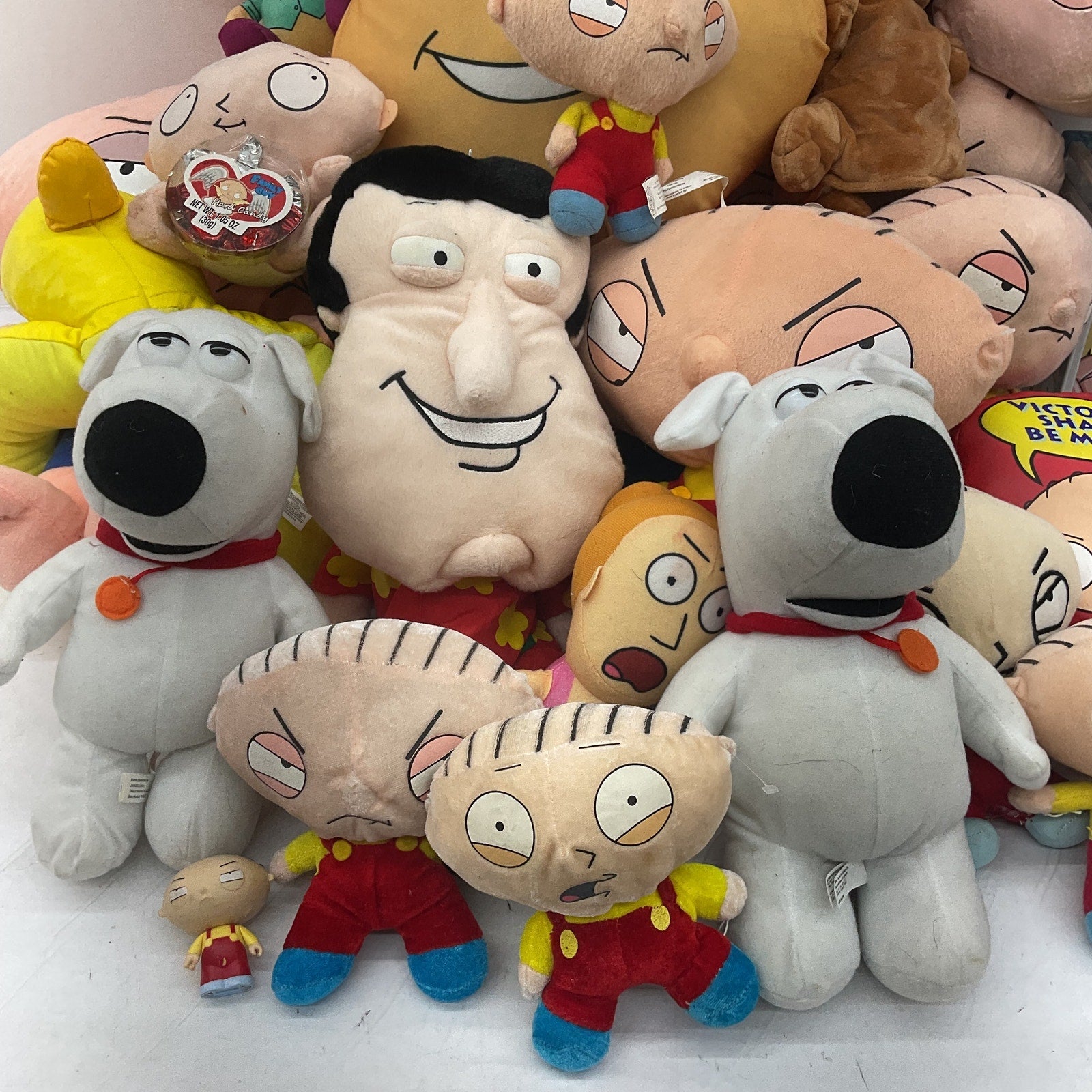 Family Guy Plush Toys Stuffed Animals Assorted Characters Preowned LOT 14 lbs - Warehouse Toys