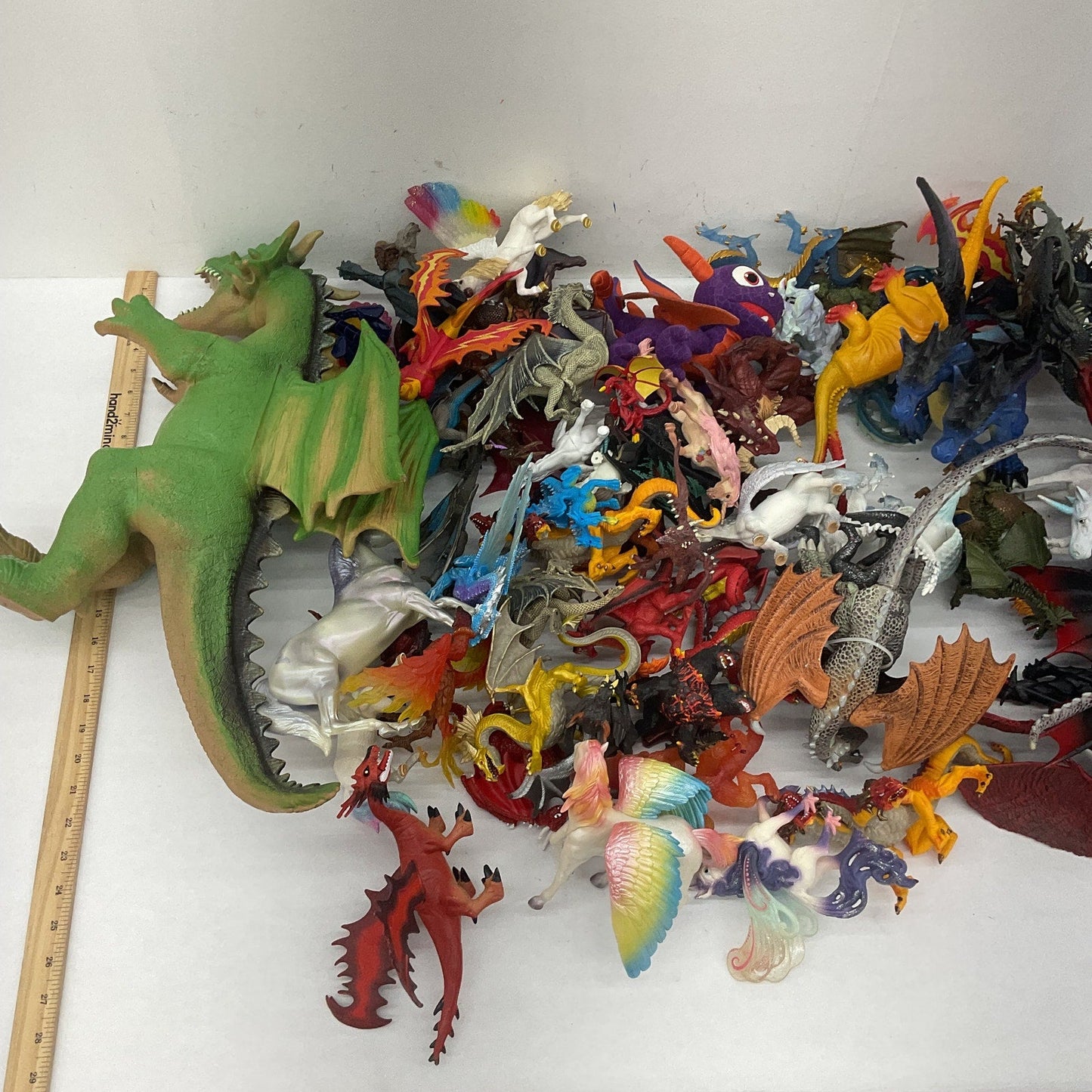 Fantasy 25 lbs D&D Dragons Wyverns Unicorns Monsters Toys Figures Preowned LOT - Warehouse Toys