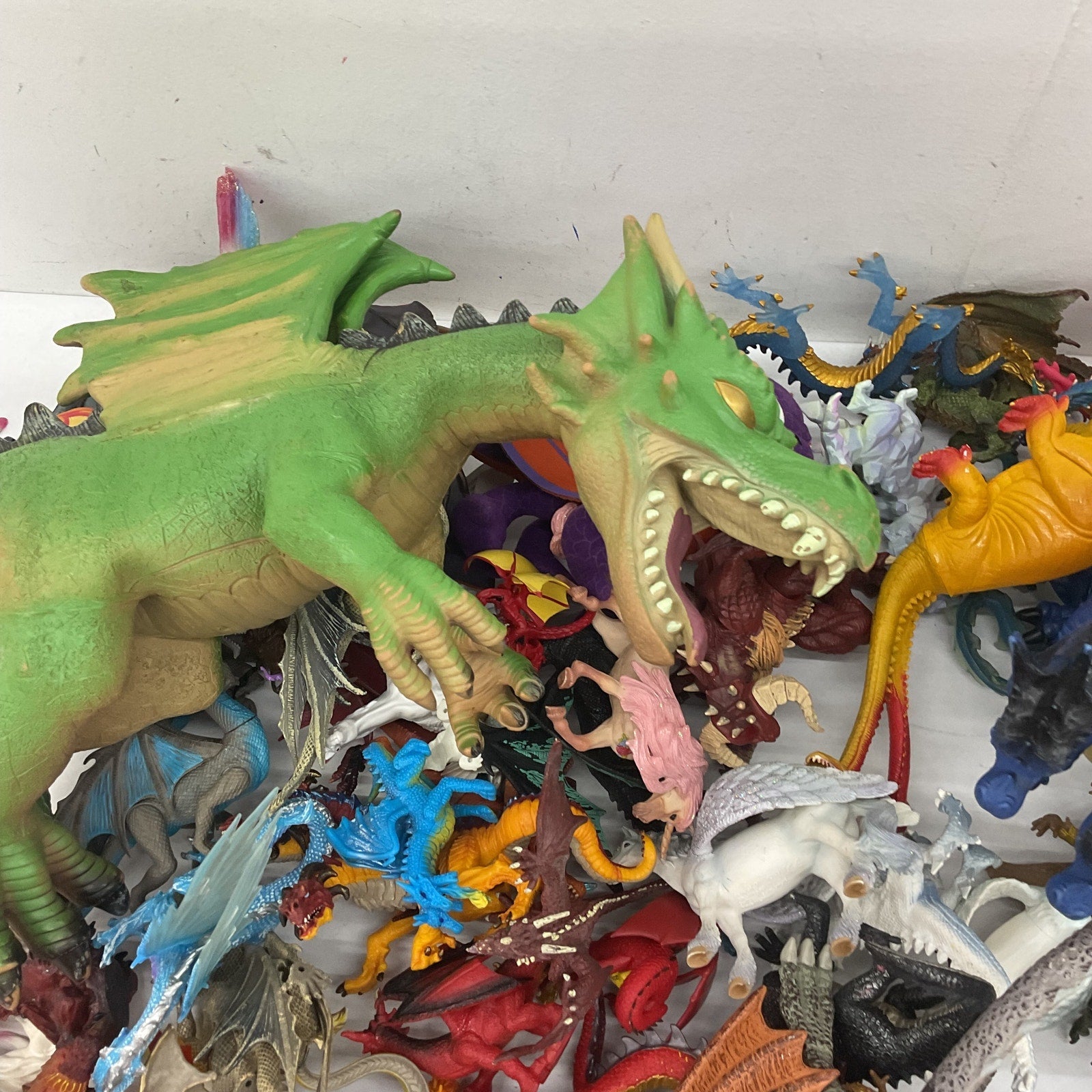 Fantasy 25 lbs D&D Dragons Wyverns Unicorns Monsters Toys Figures Preowned LOT - Warehouse Toys