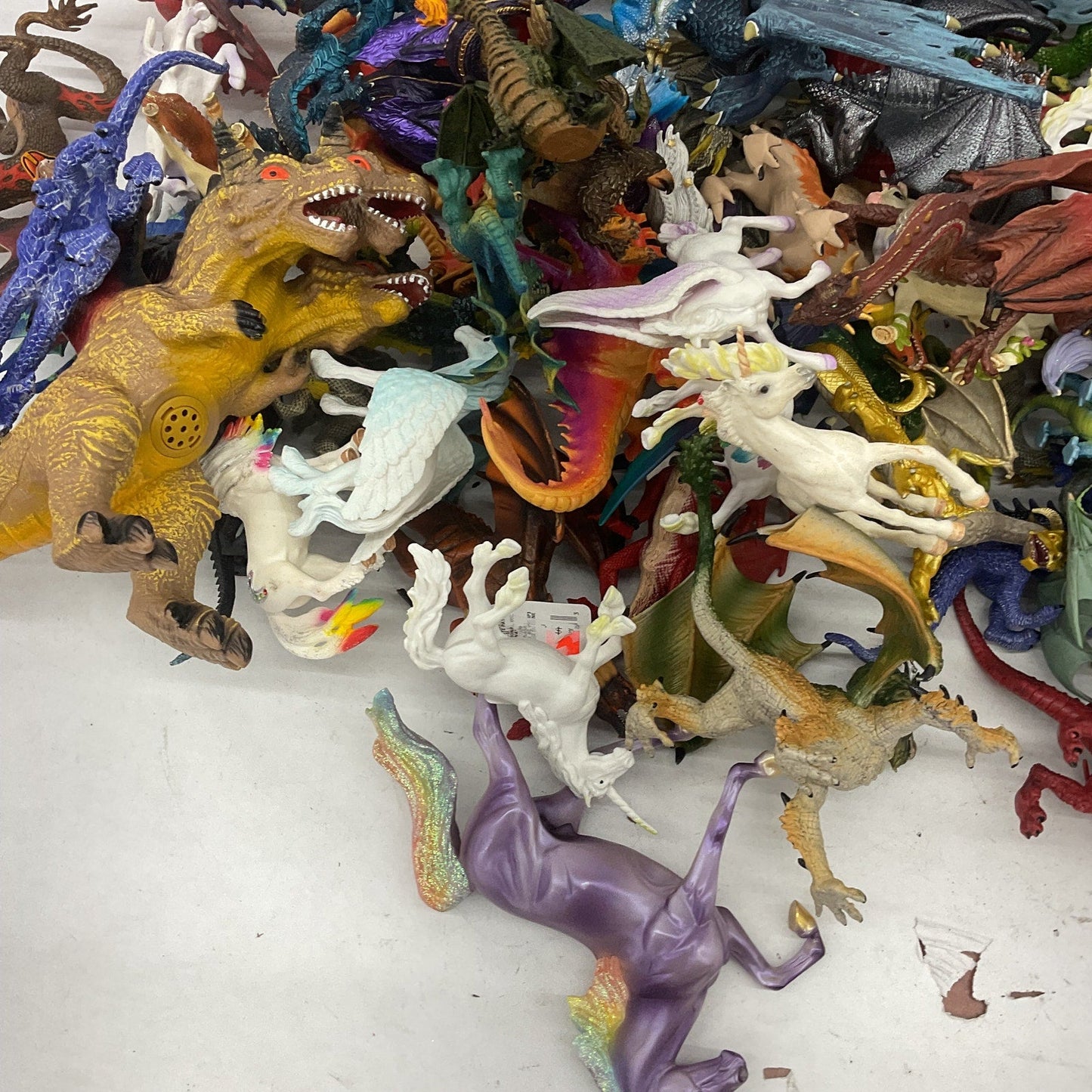 Fantasy D&D Dragons Wyverns Unicorns Monsters Toys Figures Preowned LOT 25 lbs - Warehouse Toys