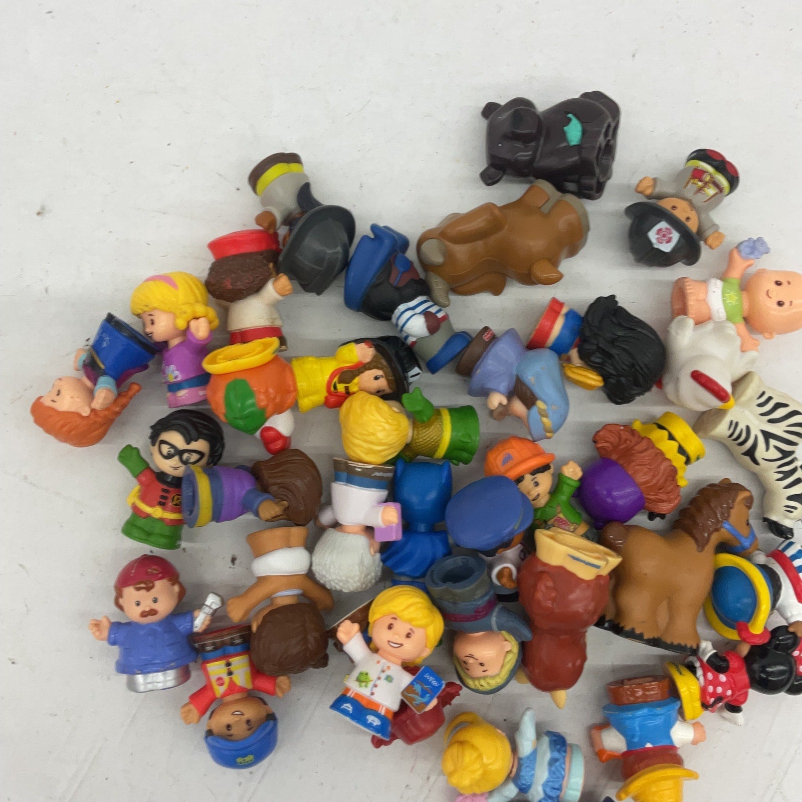 Fisher Price 3 lbs Little People Animals Humans Character Figures Preowned LOT - Warehouse Toys