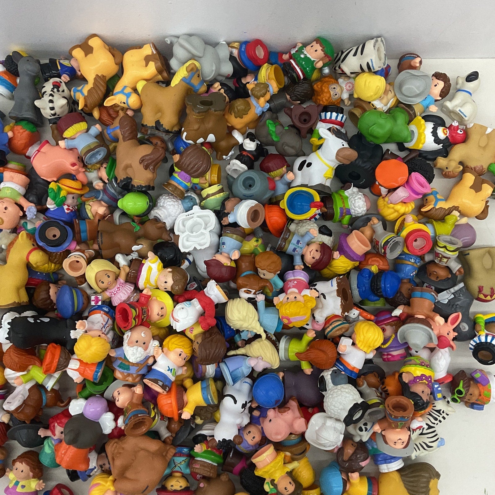 Fisher Price Little People 15 lbs Animals Humans Character Figures Preowned LOT - Warehouse Toys