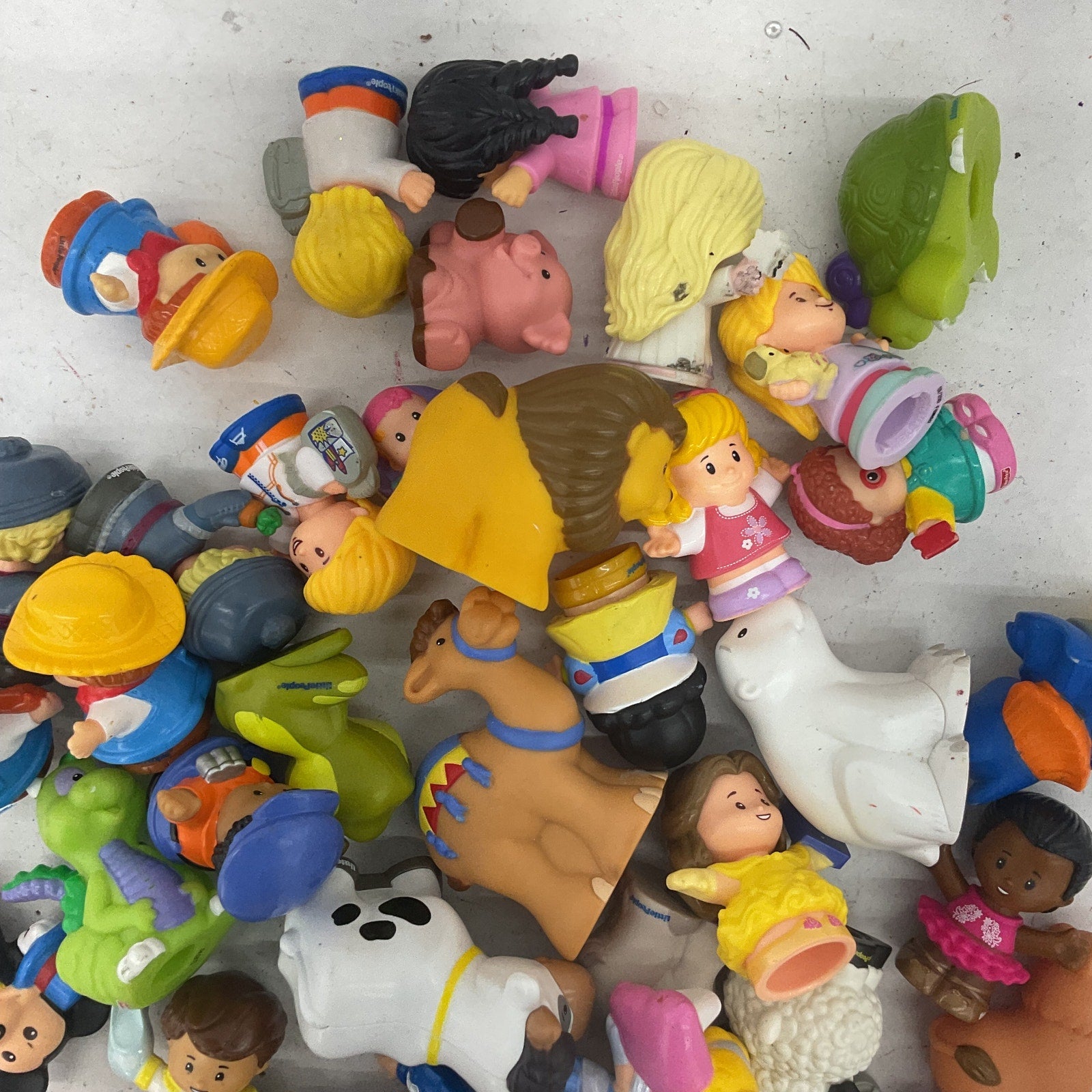 Fisher Price Little People Animals Humans Character Figures Preowned LOT 3 lbs - Warehouse Toys