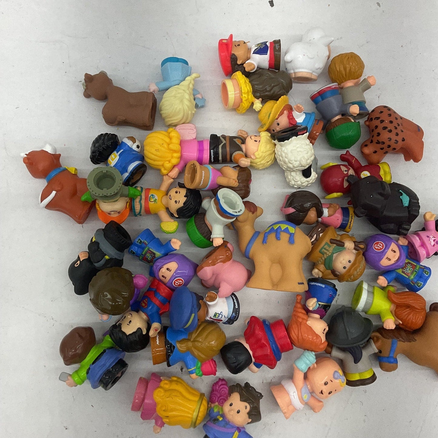 Fisher Price Little People Animals Humans Character Figures Preowned LOT 3 lbs - Warehouse Toys