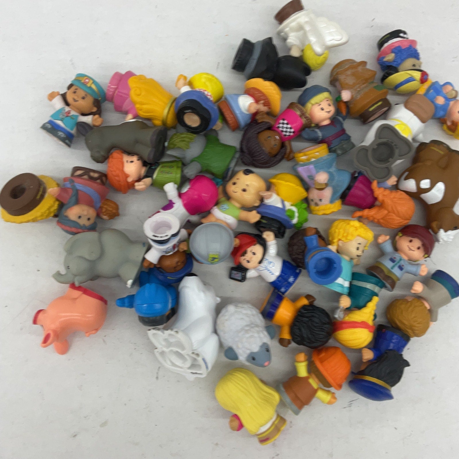 Fisher Price Little People Animals Humans Character Figures Preowned LOT 3 lbs - Warehouse Toys