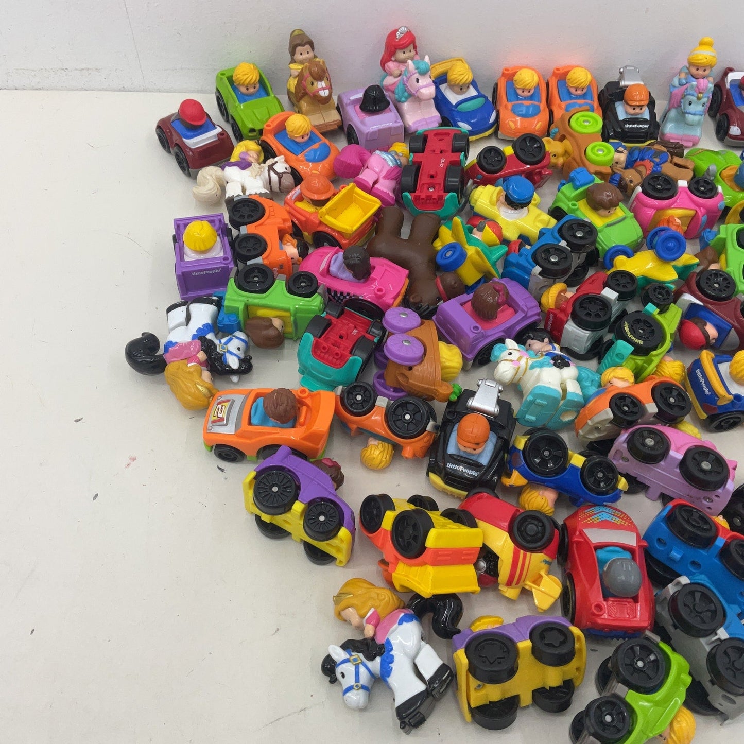 Fisher Price Little People Mixed Vehicles Cars Figures Toys Preowned LOT 6 lbs - Warehouse Toys