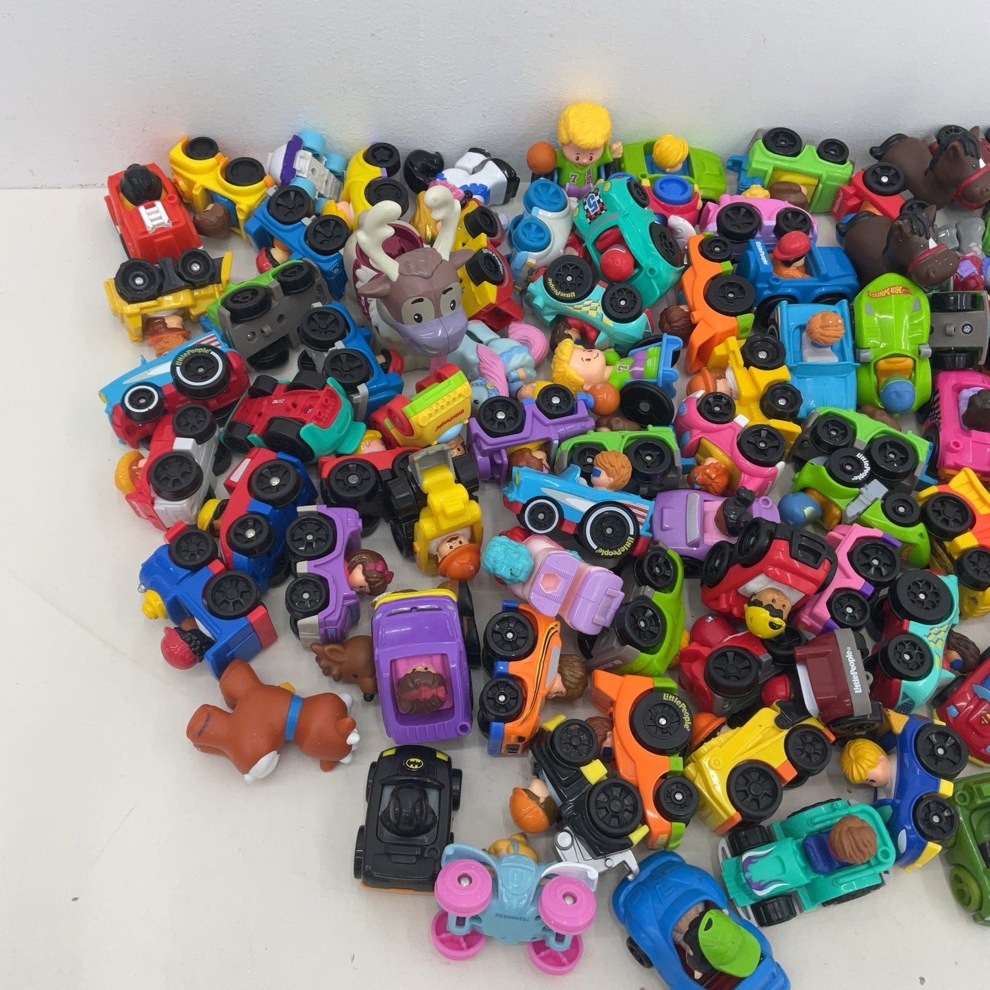 Fisher Price Little People Mixed Vehicles Cars Figures Toys Preowned LOT 9 lbs - Warehouse Toys