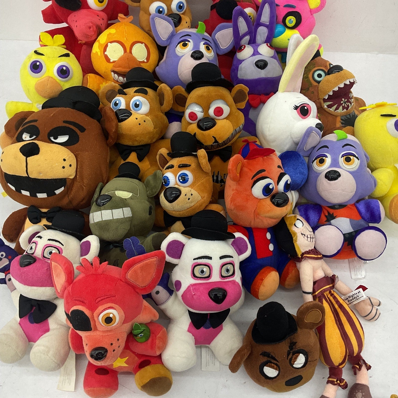 FNAF Five Nights At Freddy's Character Plush Dolls Toys LOT 5 lbs Sundrop Foxy - Warehouse Toys