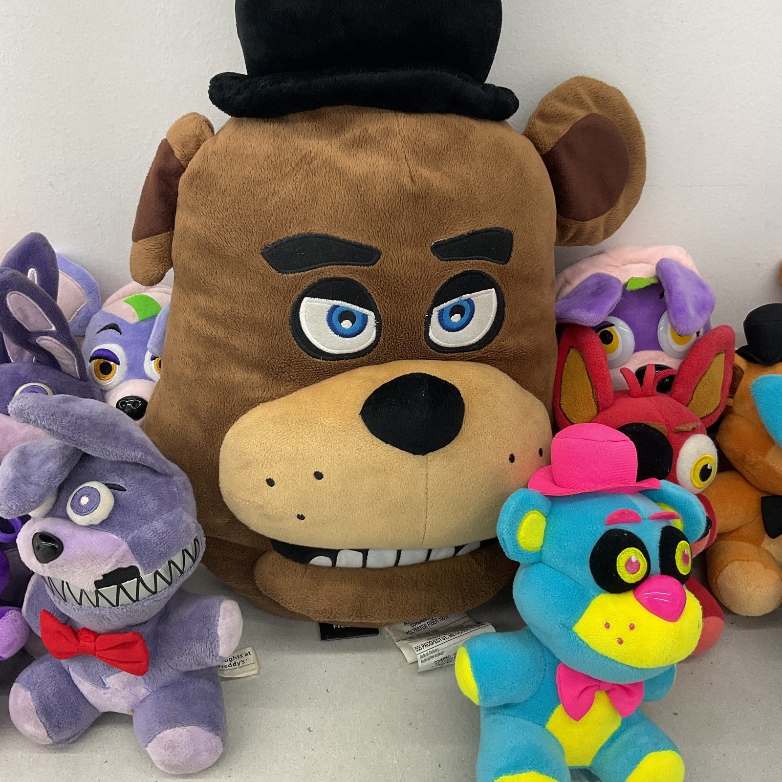 FNAF Five Nights At Freddy's Character Plush Dolls Toys LOT Preowned Foxy Bonnie - Warehouse Toys