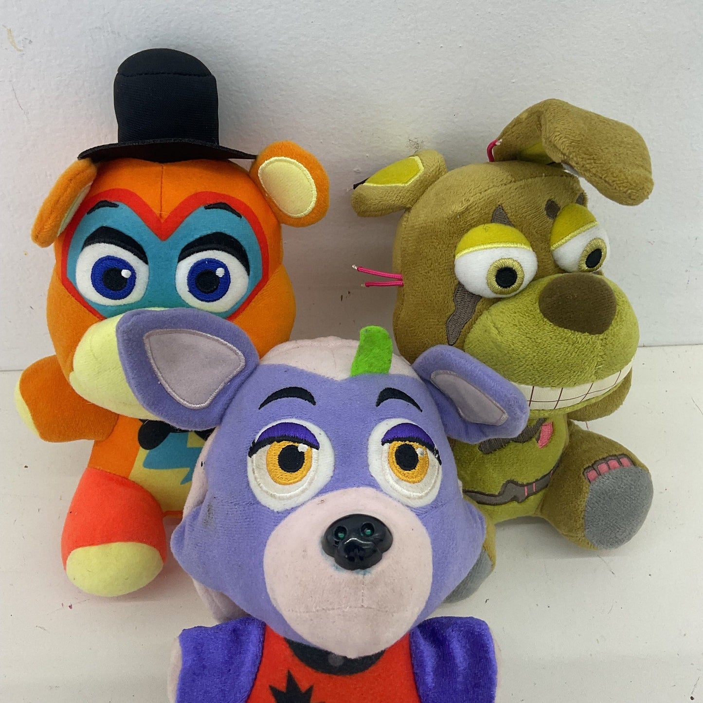 FNAF Preowned Plush Doll LOT 3 Freddy Fazbear Nightmare Foxy Toys Stuffed - Warehouse Toys