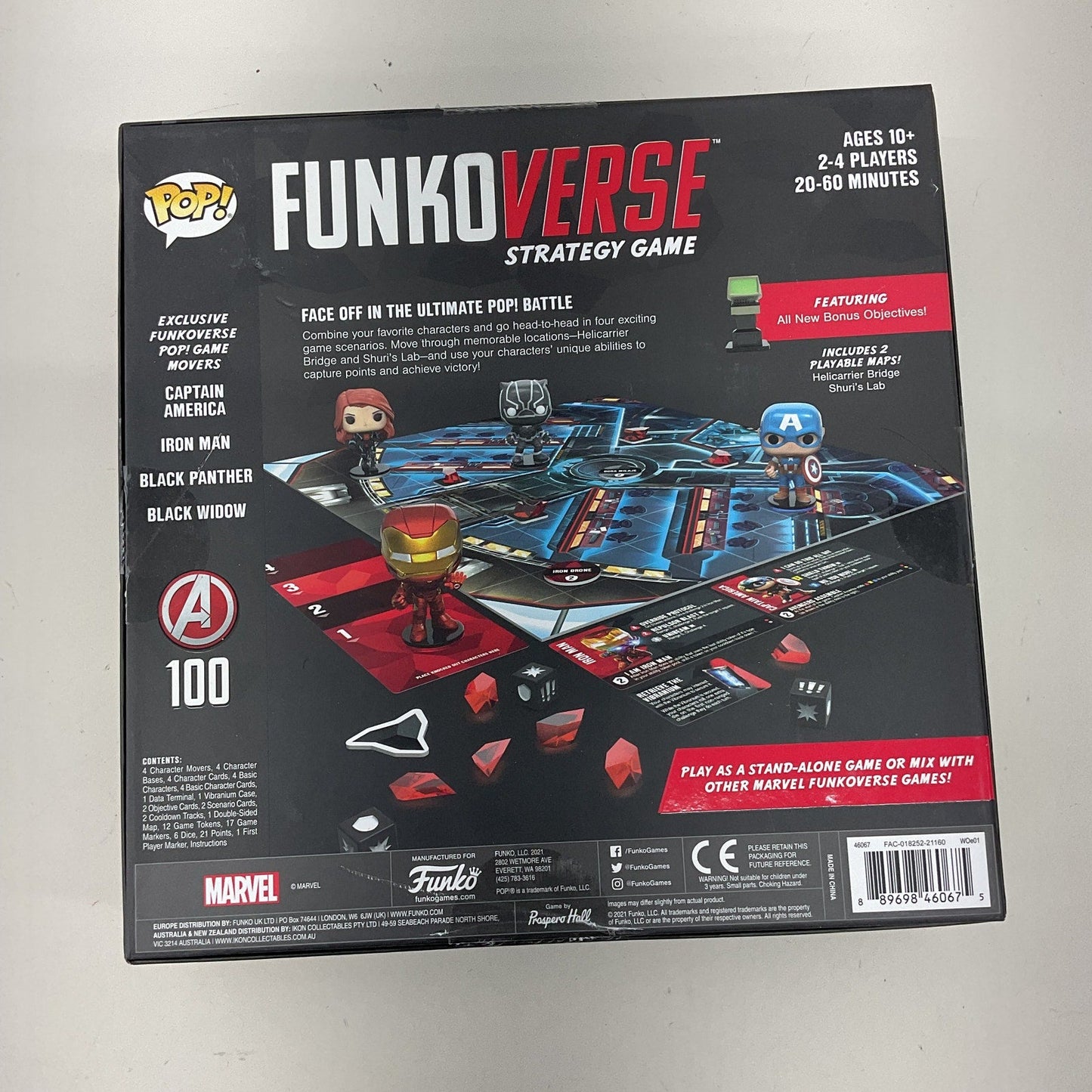 Funko Pop Marvel Strategy Board Game w/ Funko Pop Vinyl Figures Open Box - Warehouse Toys