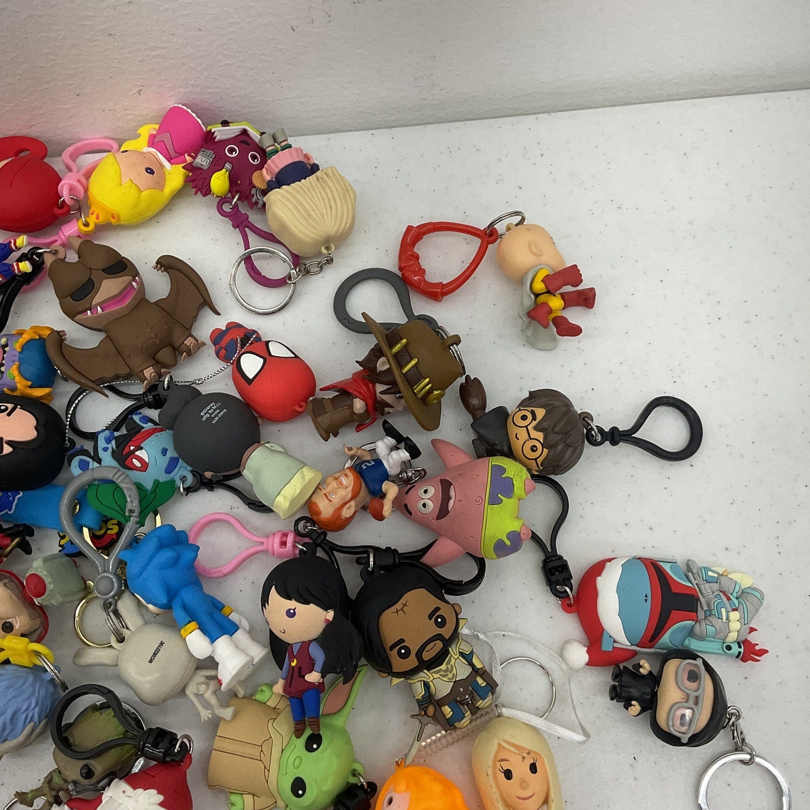 Funko Pop & Other Geeky Character Toy Figures Keychains 4 lbs Preowned LOT Mixed - Warehouse Toys