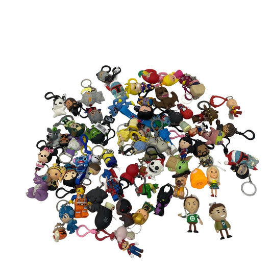 Funko Pop & Other Geeky Character Toy Figures Keychains 4 lbs Preowned LOT Mixed - Warehouse Toys