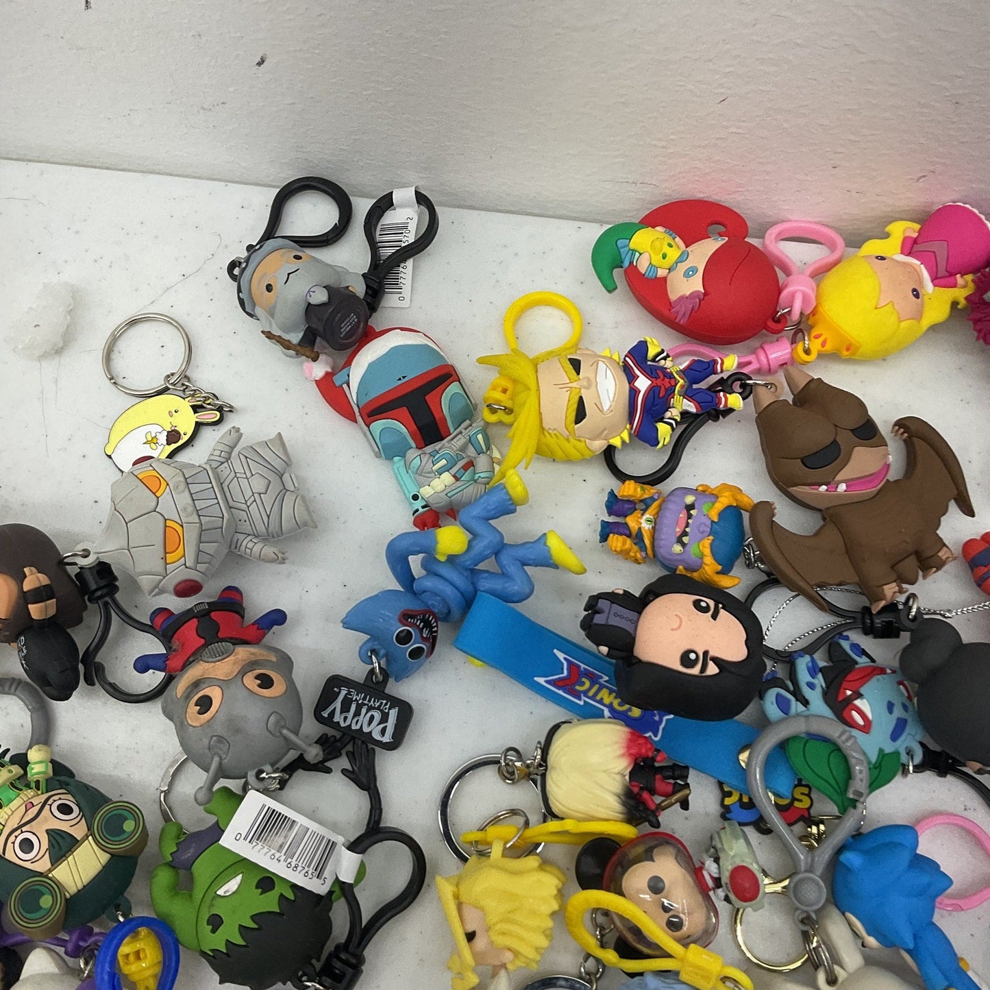 Funko Pop & Other Geeky Character Toy Figures Keychains 4 lbs Preowned LOT Mixed - Warehouse Toys