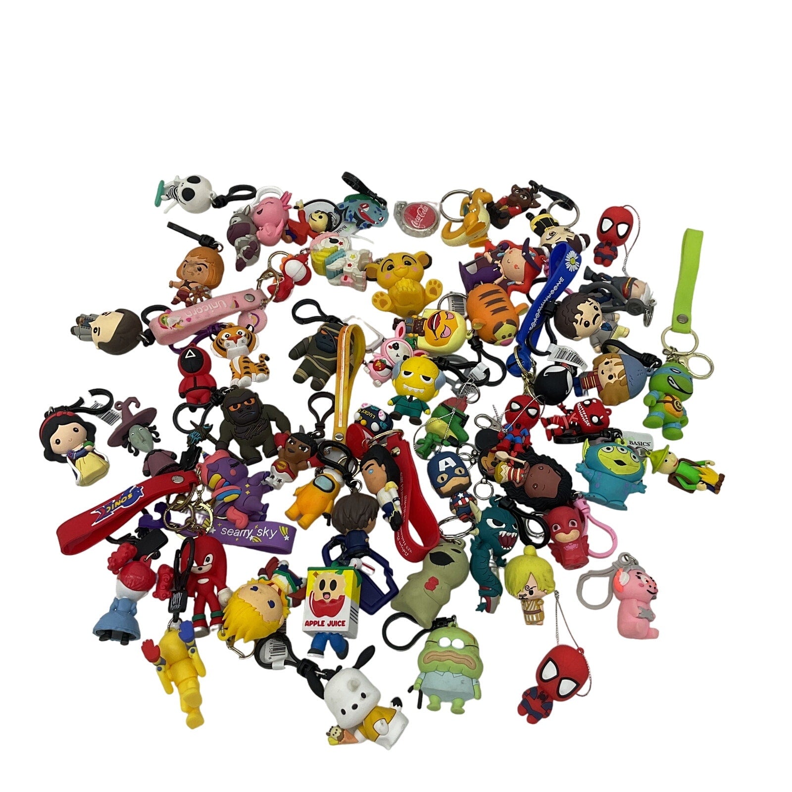 Funko Pop & Other Geeky Character Toy Figures Keychains Preowned LOT Mixed 4 lbs - Warehouse Toys