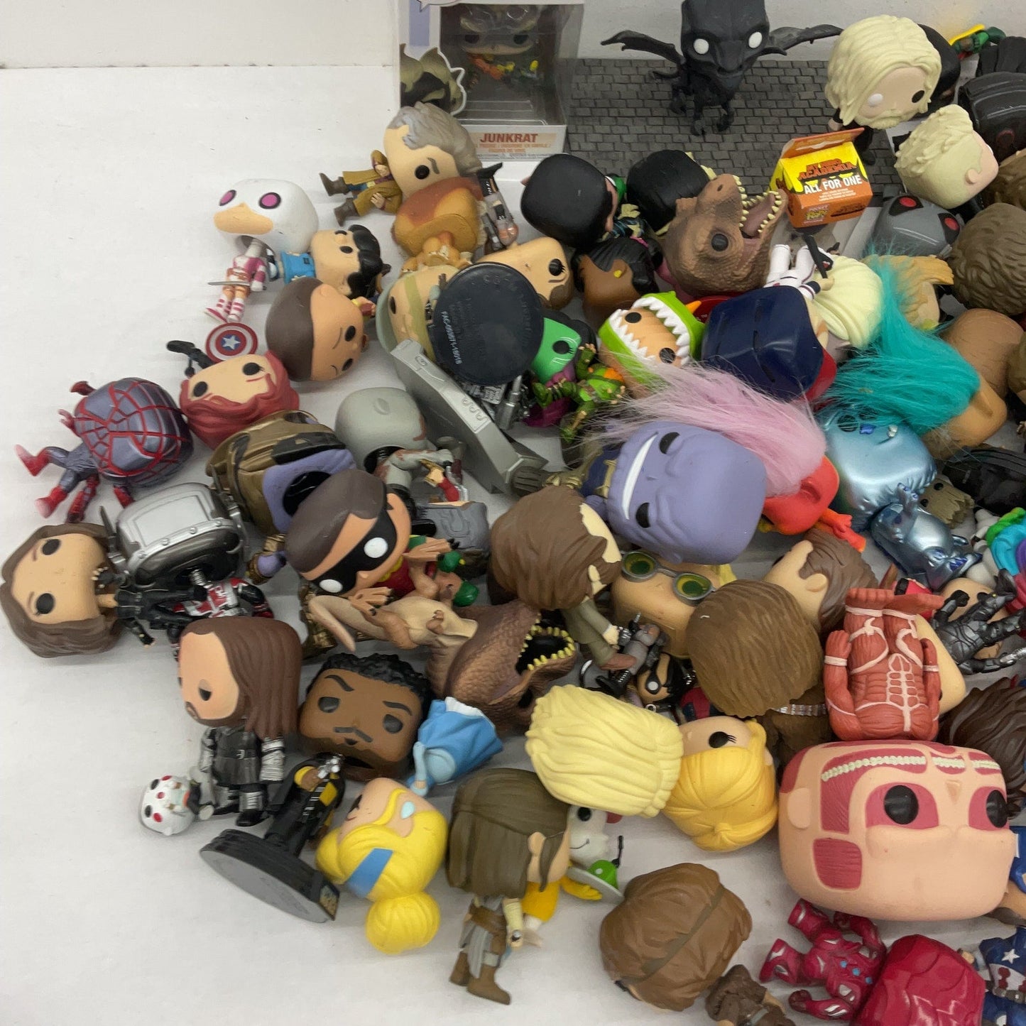 Funko Pop & Other Vinyl Designer Toy Figures Geeky Character 20 lbs Preowned LOT - Warehouse Toys