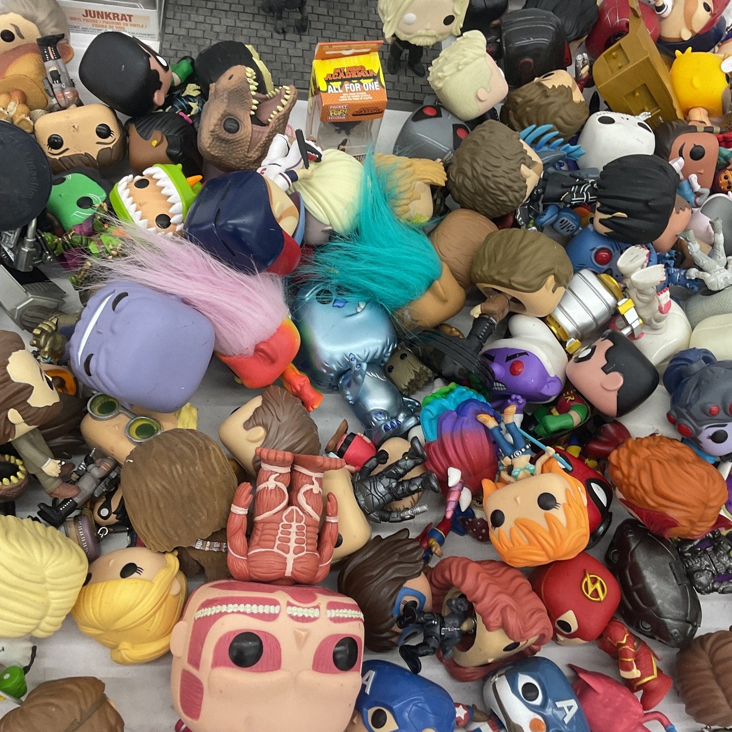 Funko Pop & Other Vinyl Designer Toy Figures Geeky Character 20 lbs Preowned LOT - Warehouse Toys