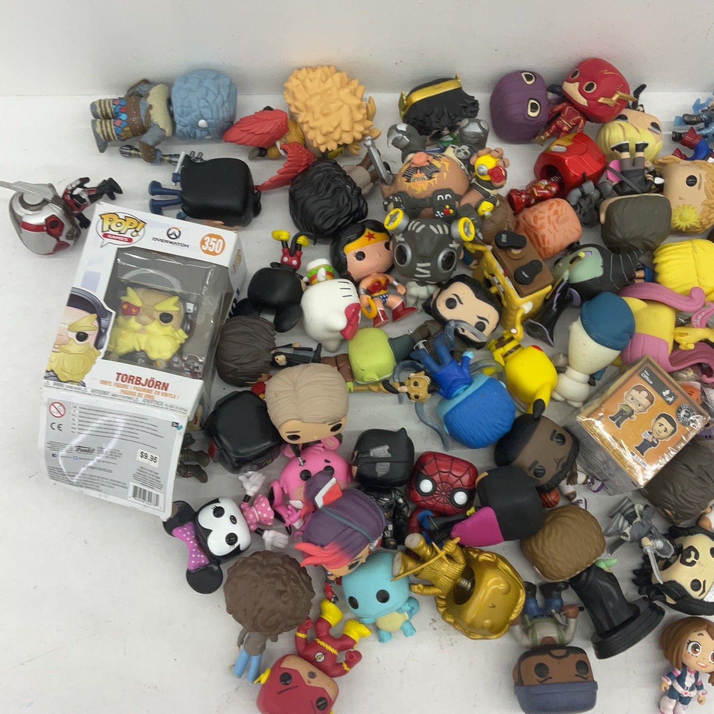 Funko Pop & Other Vinyl Designer Toy Figures Geeky Character Preowned 10 lbs LOT - Warehouse Toys