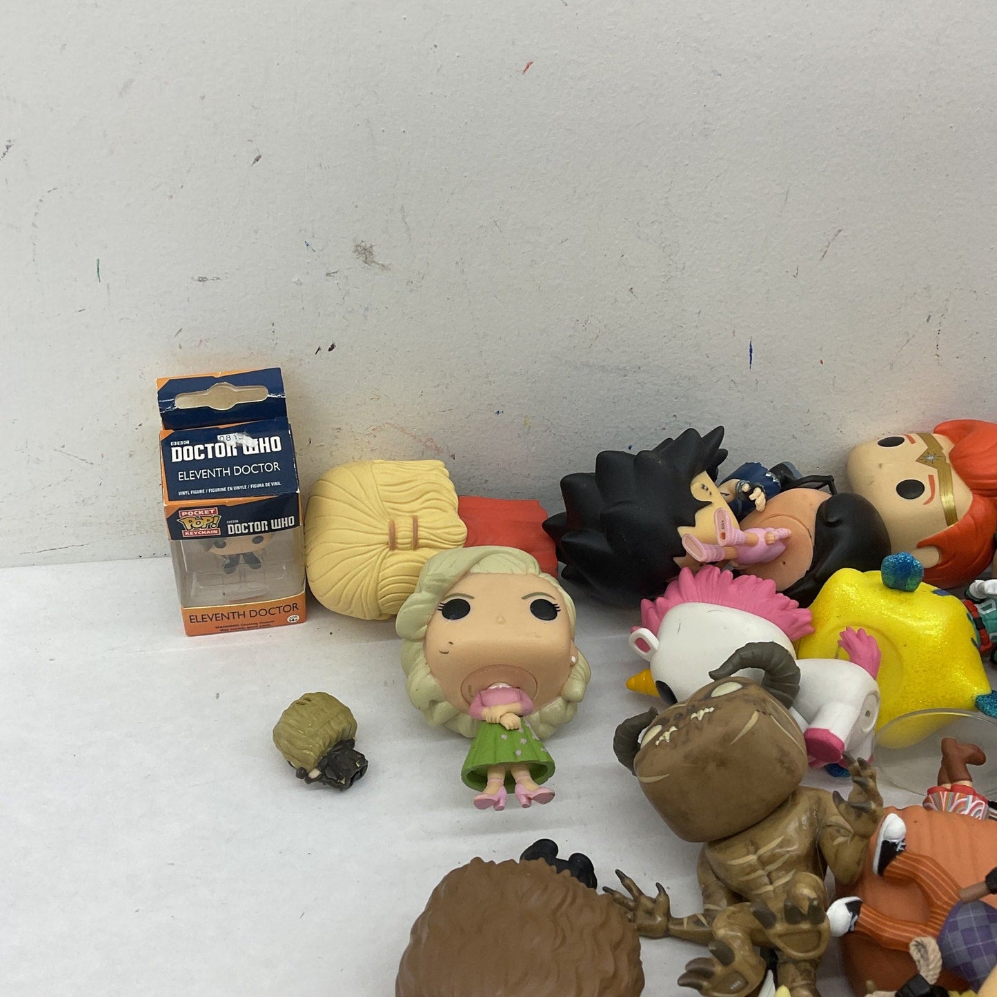 Funko Pop & Other Vinyl Designer Toy Figures Geeky Character Preowned LOT 10 lbs - Warehouse Toys