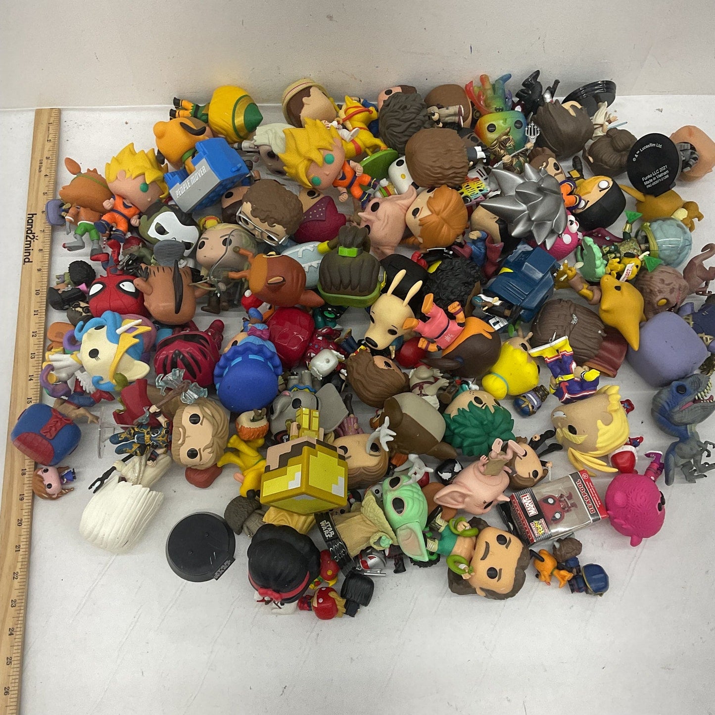 Funko Pop & Other Vinyl Designer Toy Figures Geeky Character Preowned LOT 15 lbs - Warehouse Toys