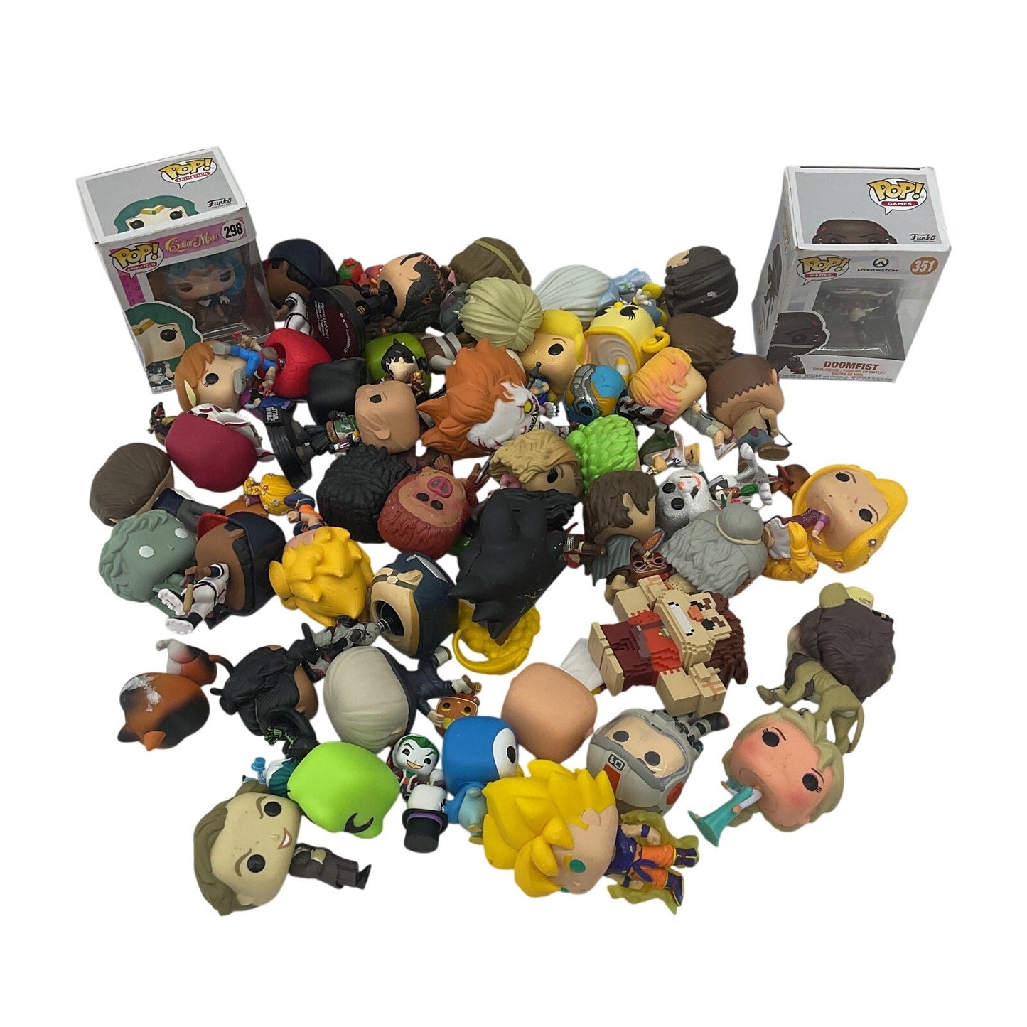 Funko Pop & Others Preowned Mixed LOT 10 lbs Mixed Designer Vinyl Toy Figures - Warehouse Toys