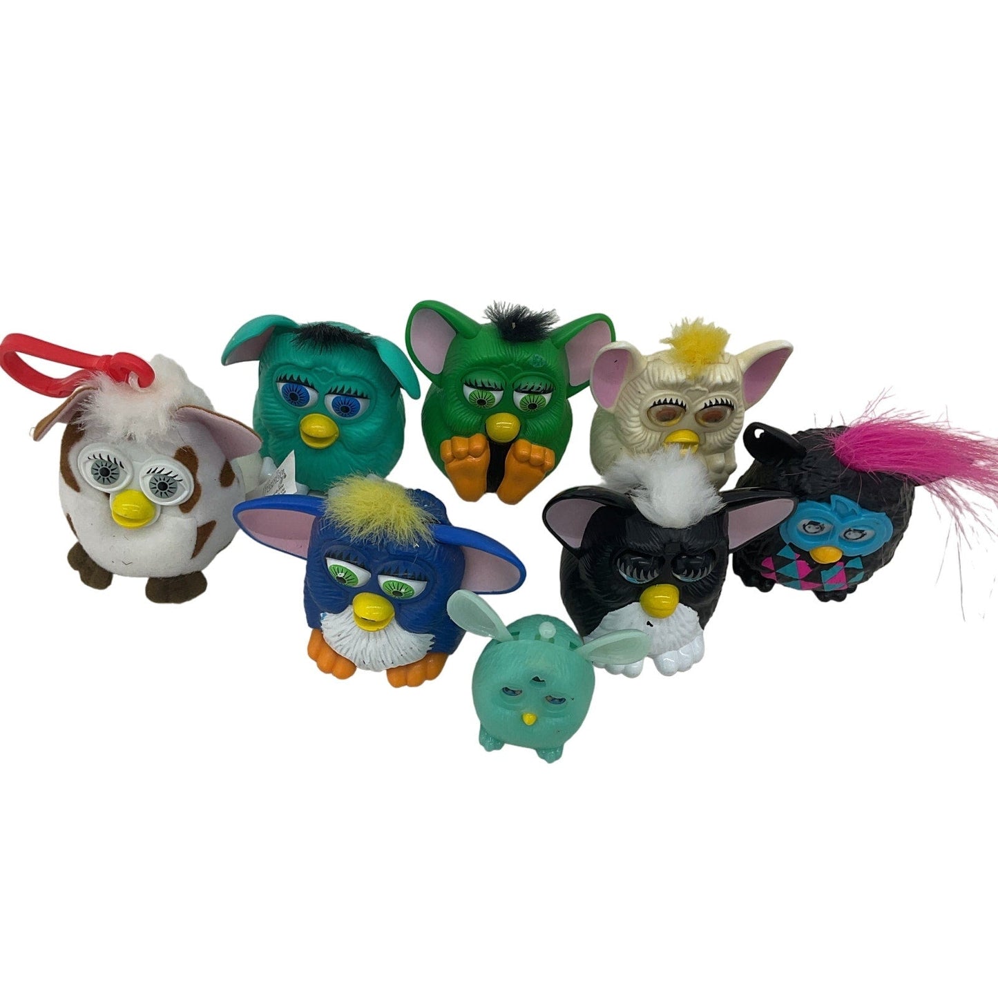 Furby Toys Lot Preowned Multicolor Figure Plastic Toy Collection - Warehouse Toys