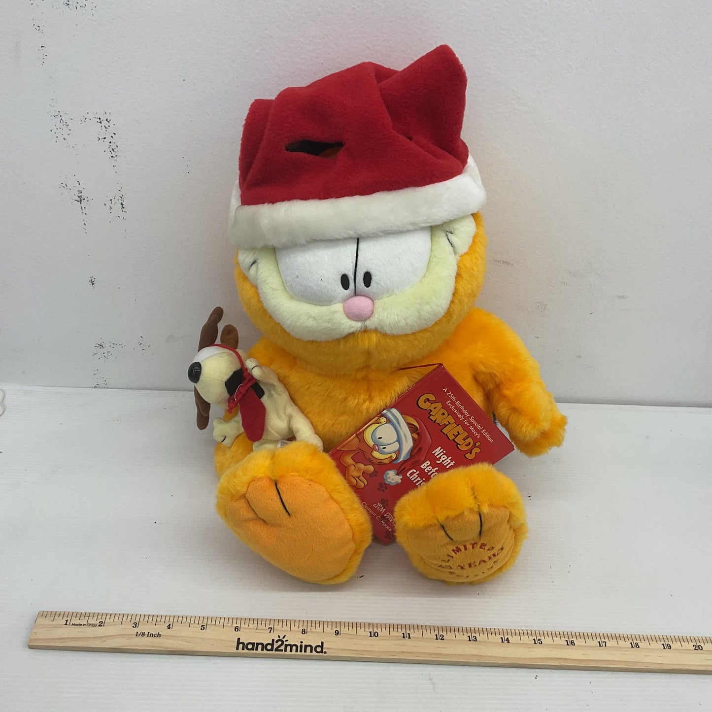 Garfield Orange Stuffed Animal Cat Toy Night Before Christmas - Warehouse Toys