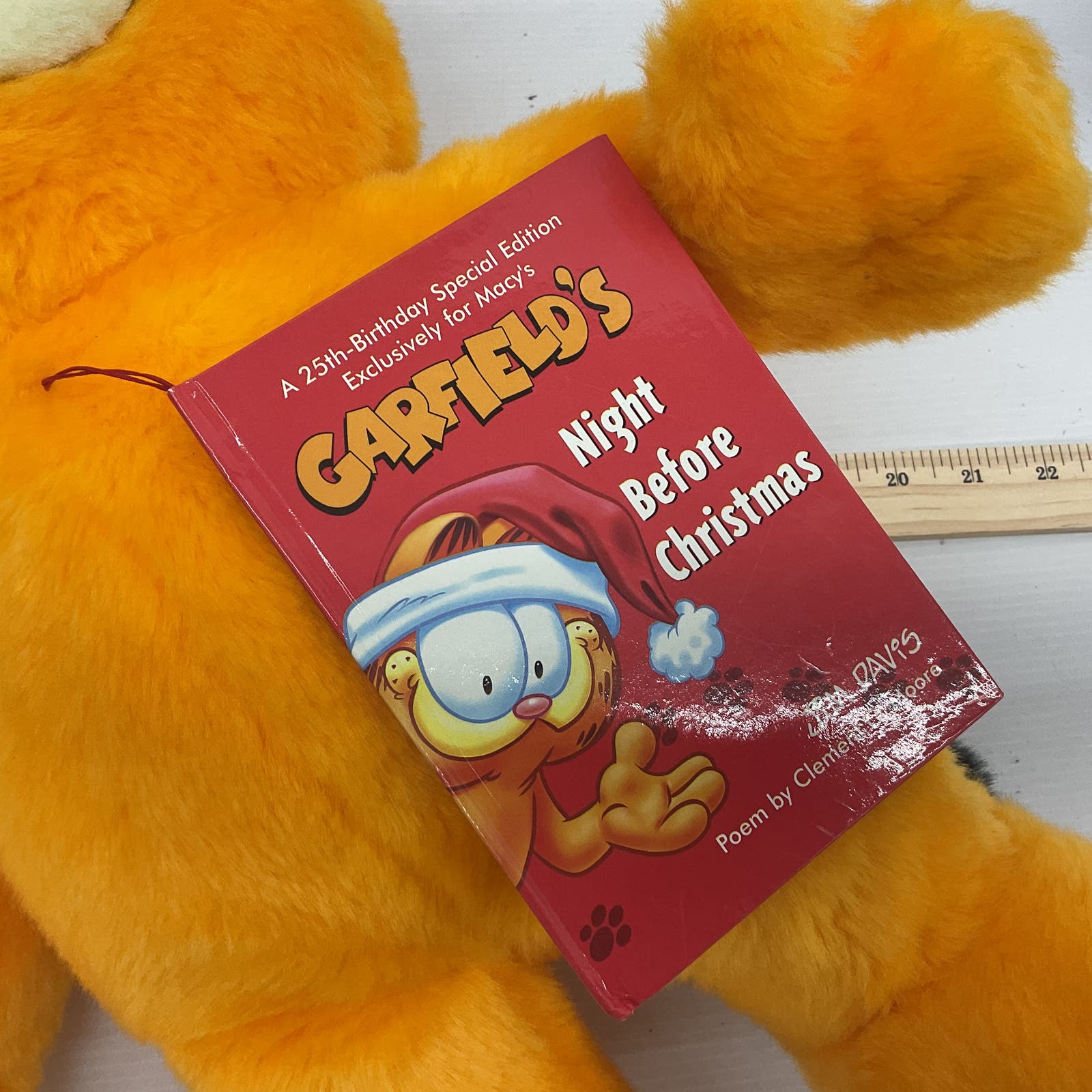 Garfield Orange Stuffed Animal Cat Toy Night Before Christmas - Warehouse Toys