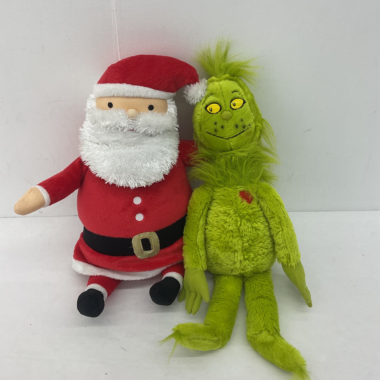 Grinch & Santa Kohls Cares Dr Seuss Plush Stuffed Animals Lot - Warehouse Toys