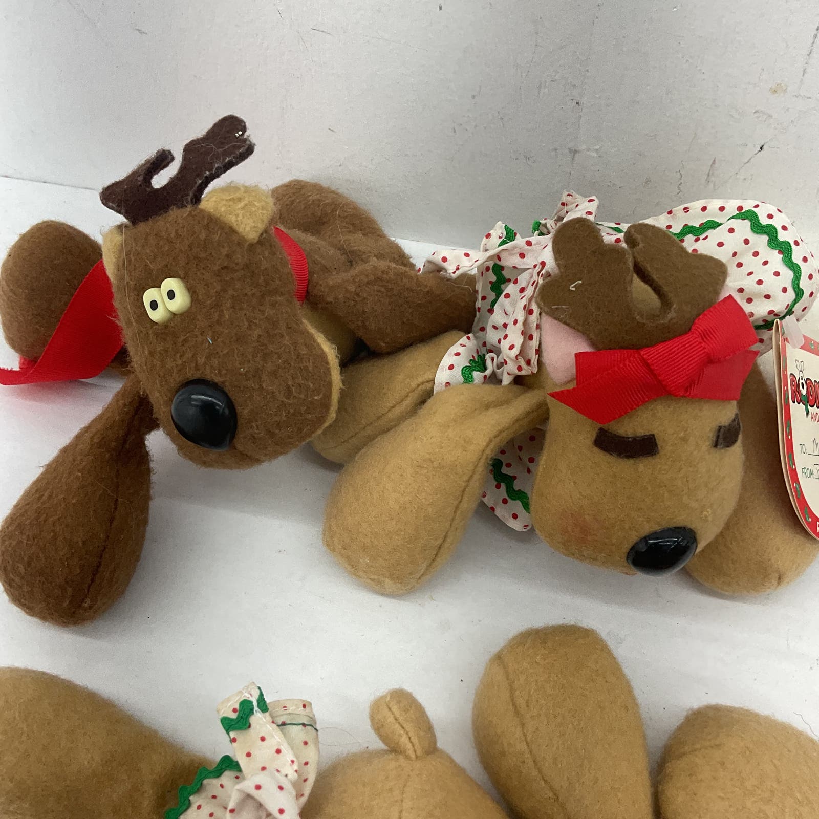 Hallmark Rodney Randy Reindeer Plush Brown Toy 80s Lot Vintage - Warehouse Toys