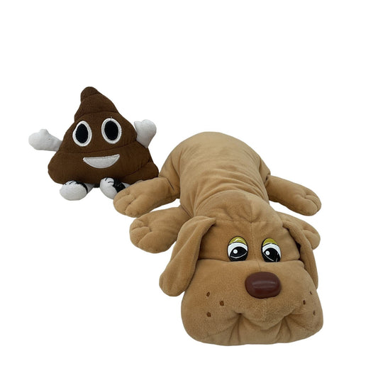 Hasbro 2019 Brown Pound Puppies Dog & Poop Emoji Brown Plush Toys - Warehouse Toys