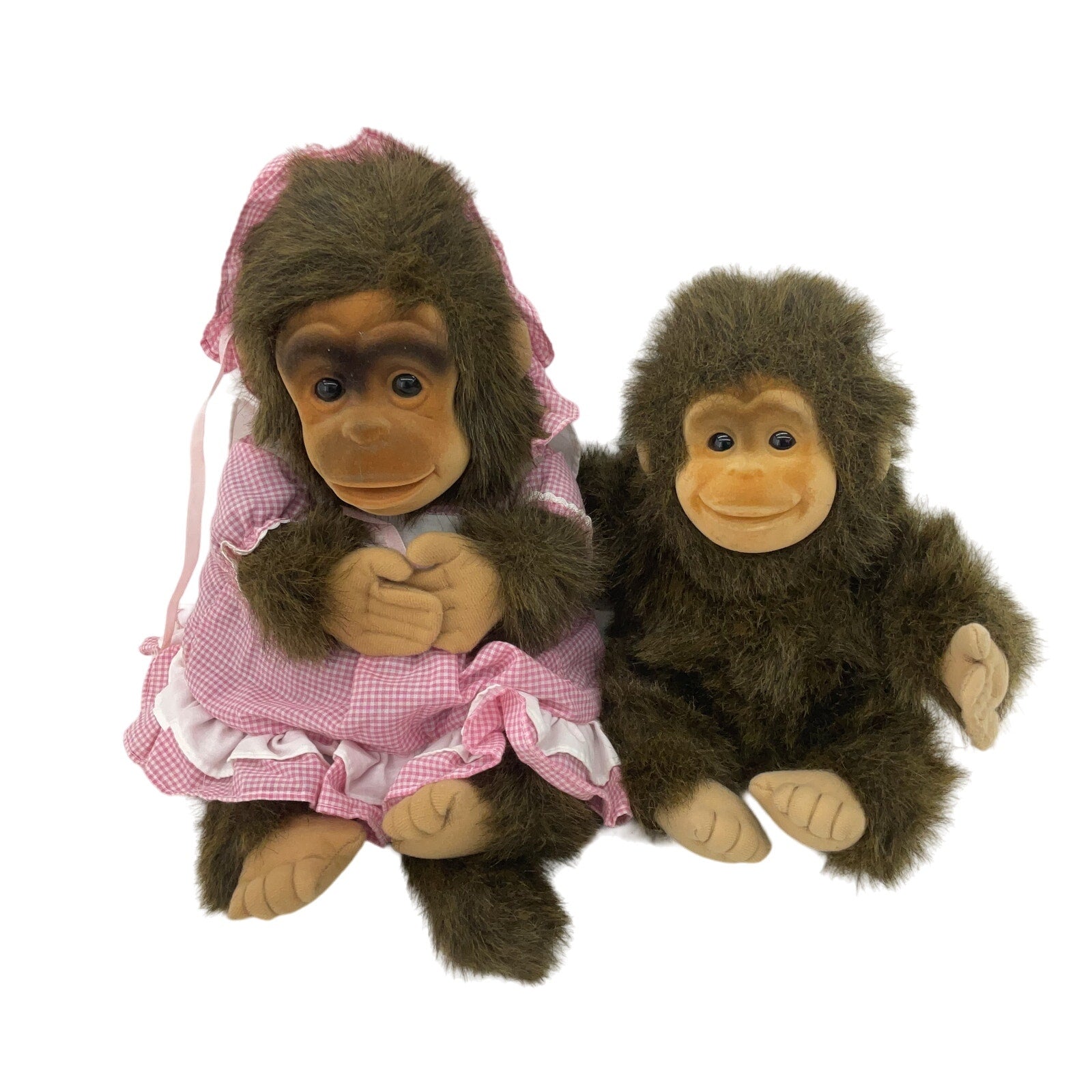 Hosung Little Monkey Lost Flocked Face Chimpanzee Chimp Plush Dolls - Warehouse Toys