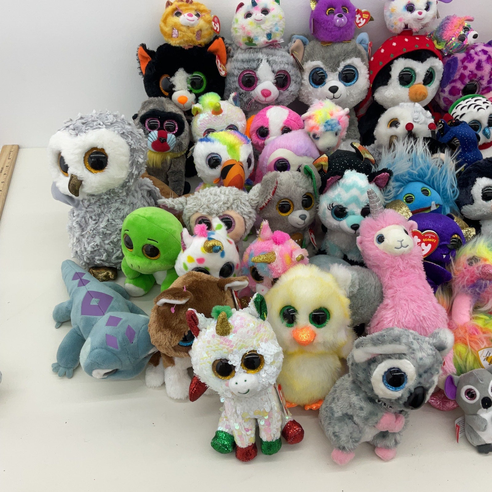 Ty Plush Lot of 50 Beanie Boos Babies & More Some With offers Tags Huge Beanie Boo Lot