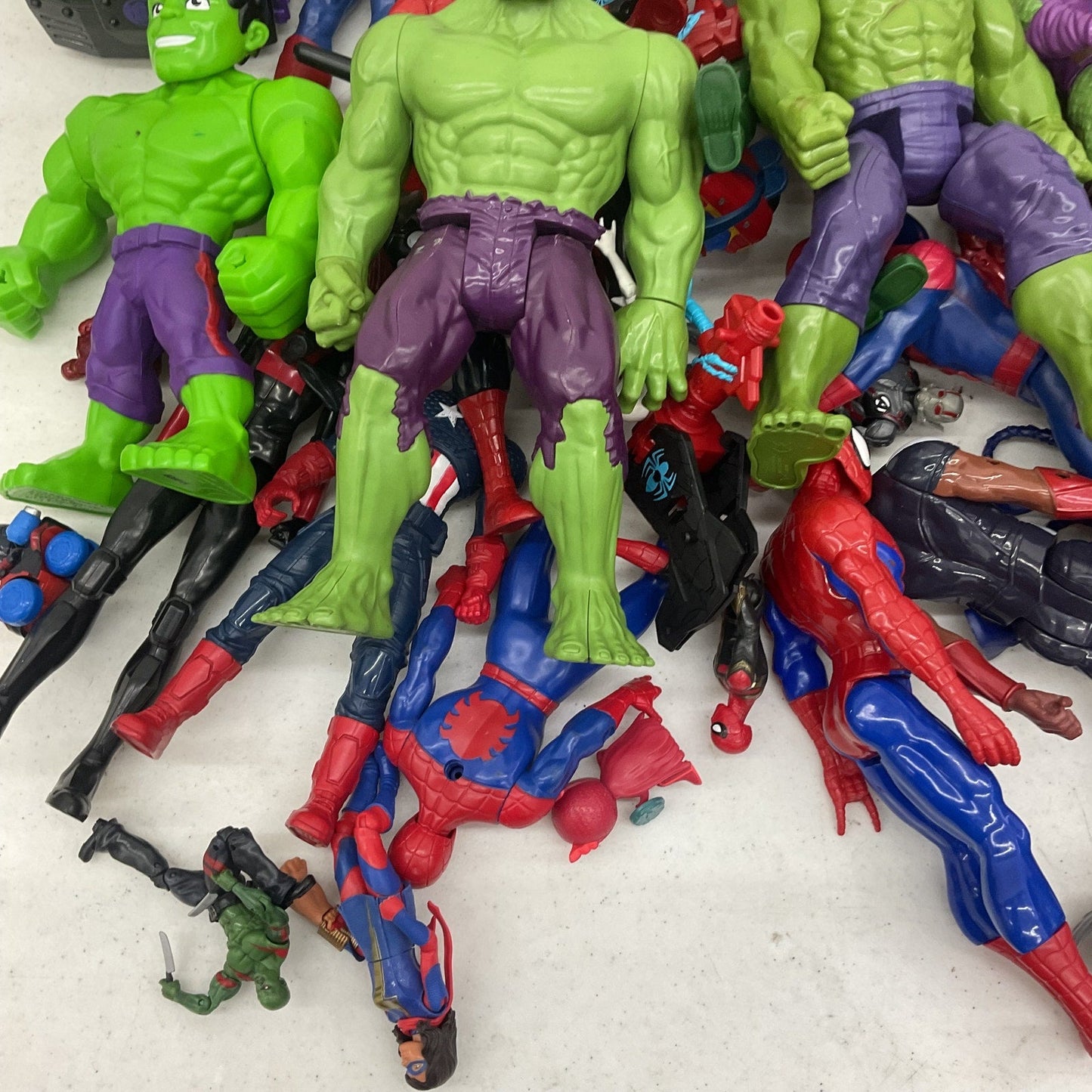 HUGE 23 lbs LOT Super Hero Avengers Marvel Spiderman Action Figures Toys - Warehouse Toys