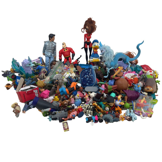 HUGE 25 lbs LOT Preowned Disney Character Toy Figures Cake Toppers Pixar !!!!! - Warehouse Toys