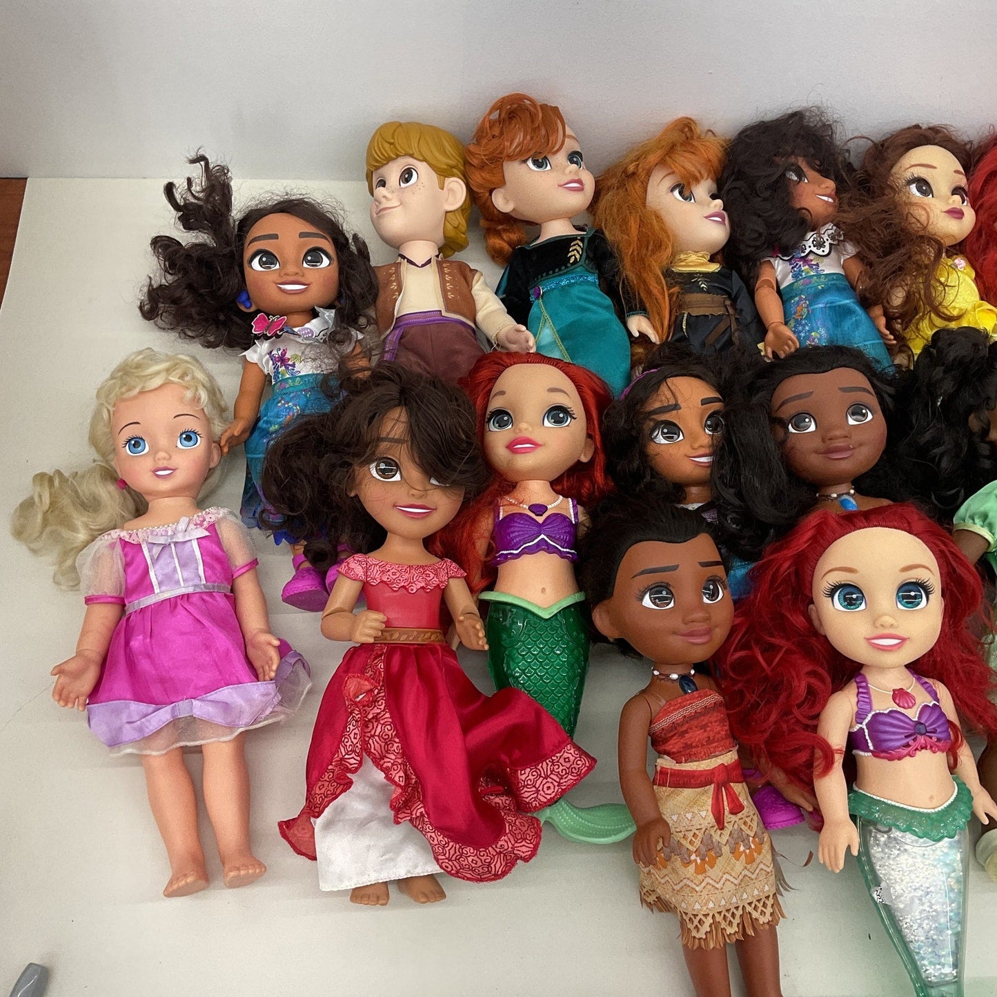 HUGE 27 lbs LOT Disney Princess Baby Play Dolls Preowned Mixed Toys Ariel - Warehouse Toys