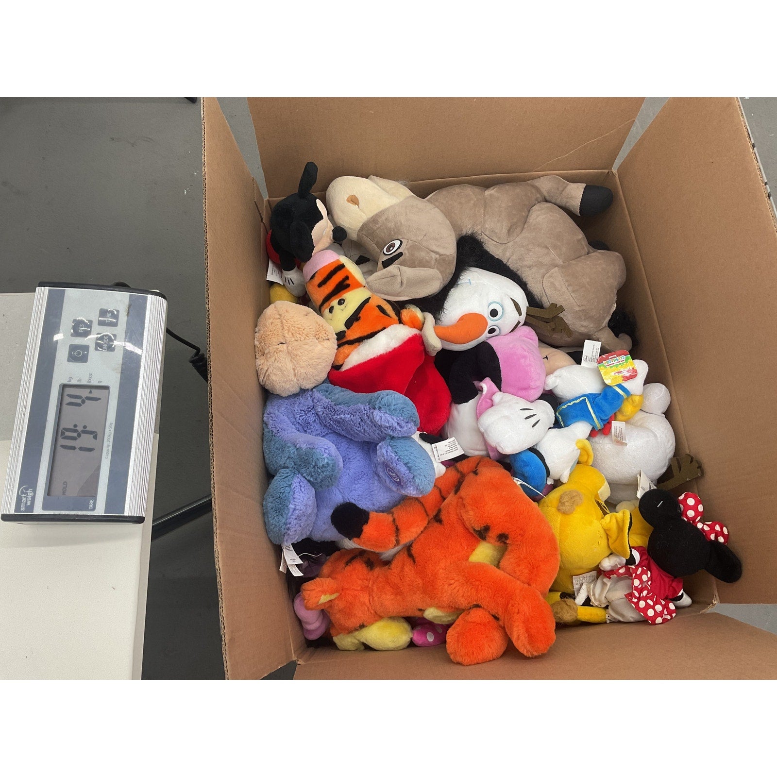 HUGE Disney Character Plush LOT of 42 Small to Large Pooh Tigger Olaf Minnie - Warehouse Toys