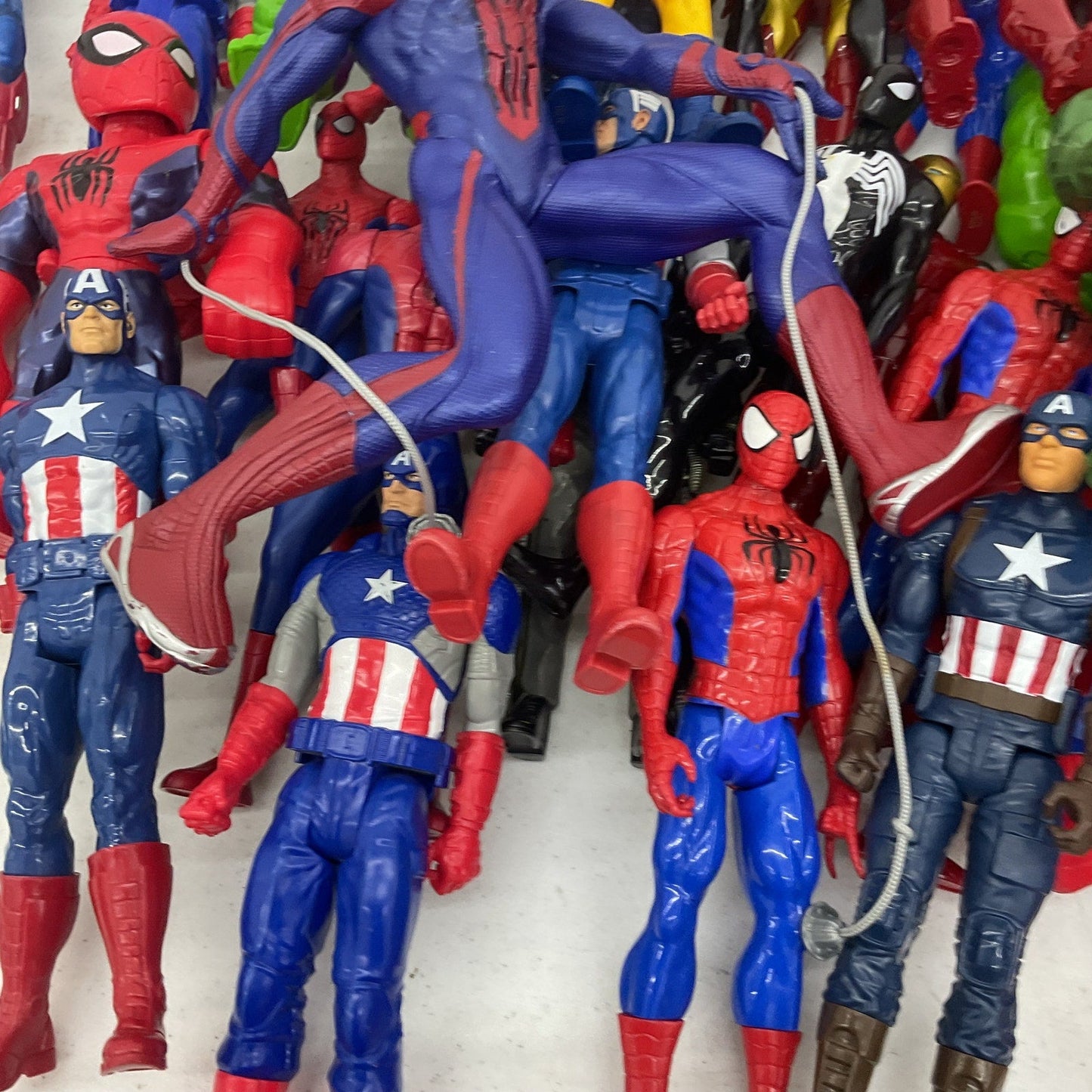 Huge LOT 24 LBS Marvel Avengers Spider - Man Wolverine Iron Man Action Figures - Warehouse Toys