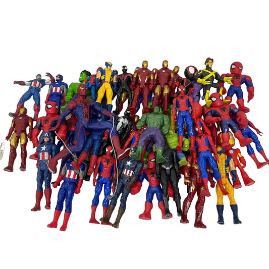 Huge LOT 24 LBS Marvel Avengers Spider - Man Wolverine Iron Man Action Figures - Warehouse Toys