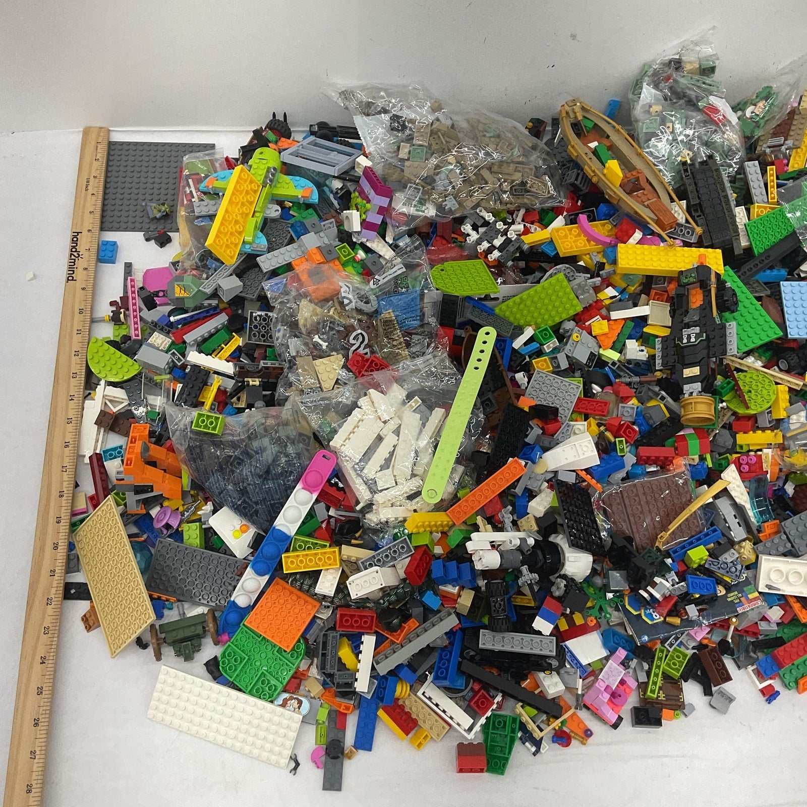 HUGE LOT 25 lbs Assorted Random LEGO & Other Brand Bricks Building Kit Toy Sets - Warehouse Toys