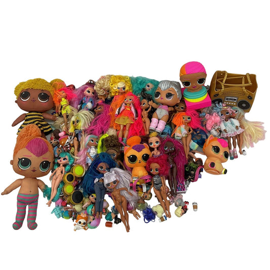 HUGE LOT 25 lbs!!! MGA LOL OMG Surprise! Big Lil Sistas Fashion Dolls Toys Used - Warehouse Toys