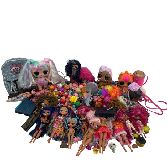 Huge LOT 25 lbs MGA LOL OMG Surprise Big Lil Sistas Play Fashion Dolls Preowned - Warehouse Toys