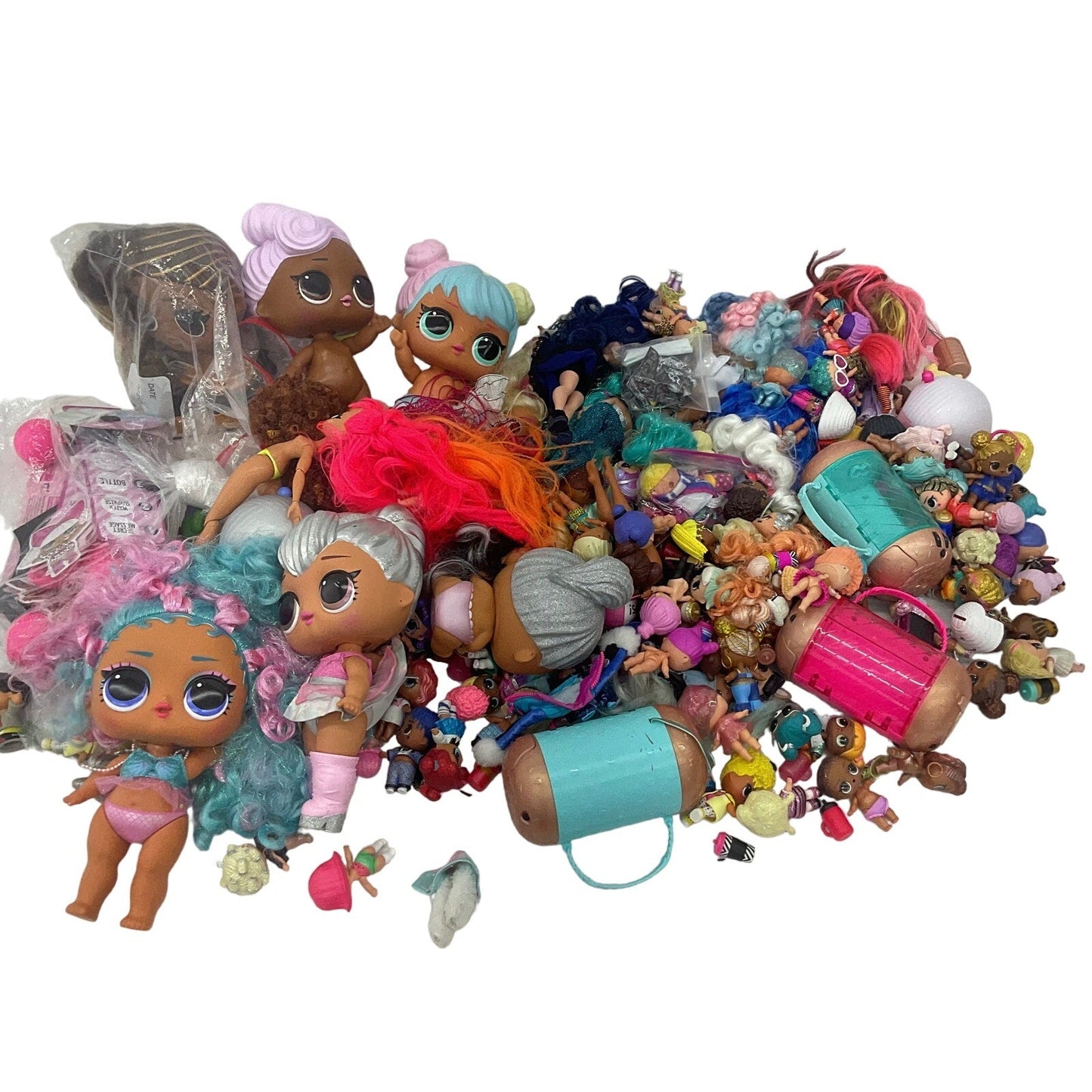 Huge LOT LOL OMG Surprise Big Lil Sistas Play Fashion Dolls Preowned MGA 25 lbs - Warehouse Toys