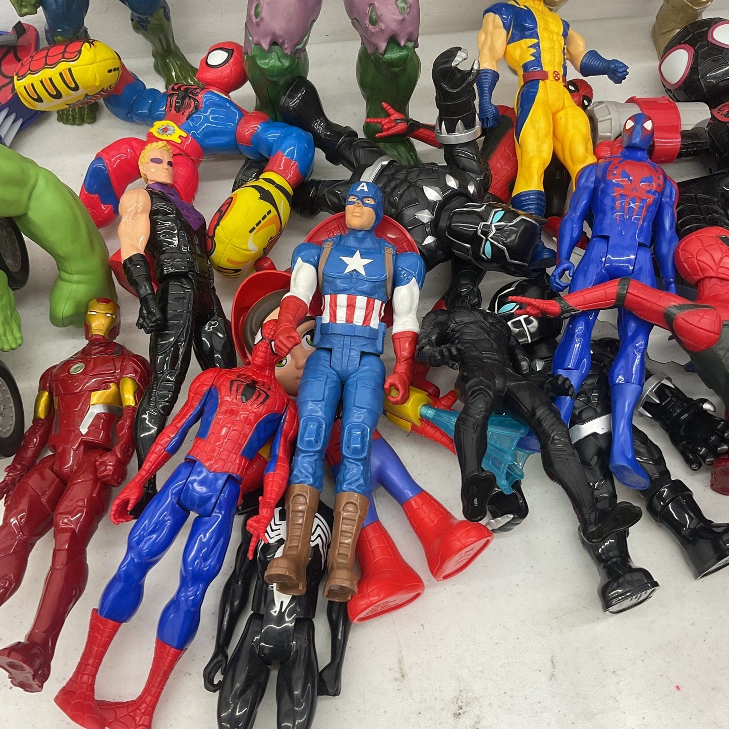 HUGE LOT Loose 25 lbs Super Hero Avengers Marvel Spiderman Action Figures Toys - Warehouse Toys