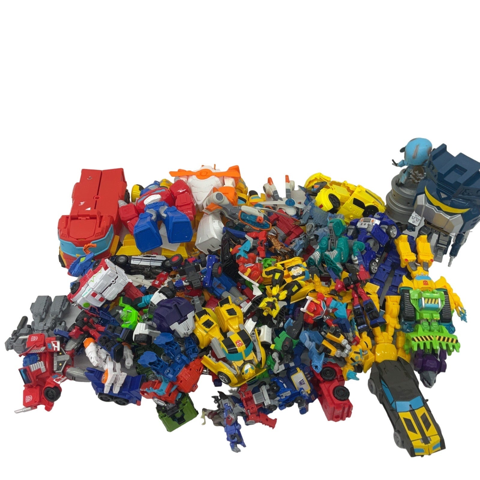 HUGE LOT Modern Transformers Optimus Prime Robots Action Figures 25 lbs Preowned - Warehouse Toys