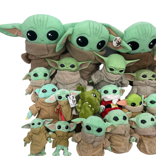 HUGE LOT Star Wars Baby Grogu Yoda Character Plush Dolls Small to Large Size - Warehouse Toys