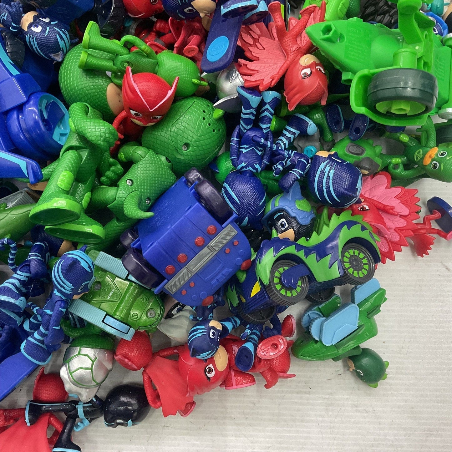 HUGE Mixed LOT 12 lbs PJ Masks Action Figures Toys Accessories Preowned Catboy - Warehouse Toys