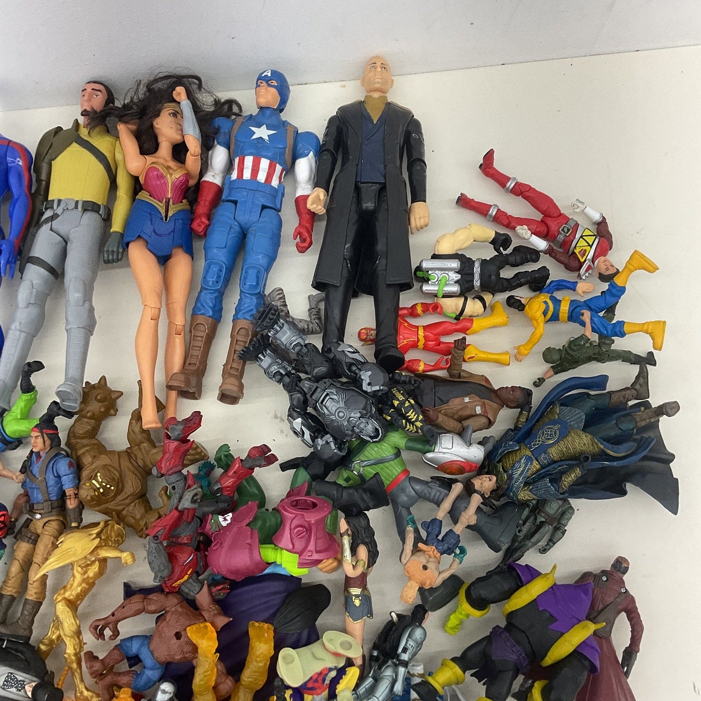 Huge Mixed Random Loose LOT 10 lbs Marvel & Others Action Figures Toys Preowned - Warehouse Toys